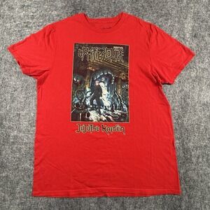 Jujutsu Kaisen T-Shirt Mens L Red Crunchyroll Anime Graphic Short Sleeve Modern⁠